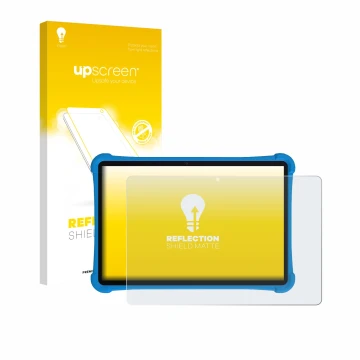 Vorderseite einer Produktverpackung mit dem Markenlogo upscreen. Daneben ist das Gerät Alldocube iPlay 70 SE mit dem zugehörig