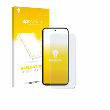 Vorderseite einer Produktverpackung mit dem Markenlogo upscreen. Daneben ist das Gerät Honor X6c mit dem zugehörigen Displaysc