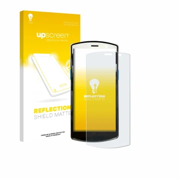 Vorderseite einer Produktverpackung mit dem Markenlogo upscreen. Daneben ist das Gerät Unitech EA510 mit dem zugehörigen Displ