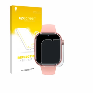 Vorderseite einer Produktverpackung mit dem Markenlogo upscreen. Daneben ist das Gerät Naixues Kids Smartwatch GPS mit dem zug