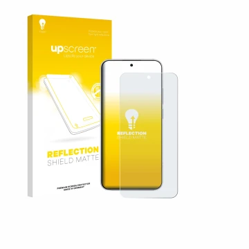 Vorderseite einer Produktverpackung mit dem Markenlogo upscreen. Daneben ist das Gerät Xiaomi Redmi Note 15 Pro 4G mit dem zug