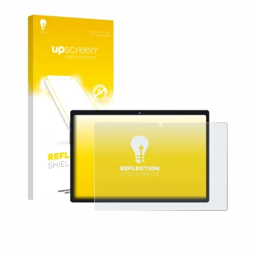 Vorderseite einer Produktverpackung mit dem Markenlogo upscreen. Daneben ist das Gerät Biegedy B29 10.1