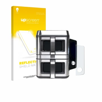 Vorderseite einer Produktverpackung mit dem Markenlogo upscreen. Daneben ist das Gerät KOENIC KTAF-TR mit dem zugehörigen Disp