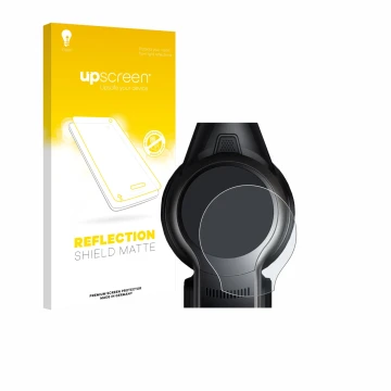 Vorderseite einer Produktverpackung mit dem Markenlogo upscreen. Daneben ist das Gerät MOVA S2 mit dem zugehörigen Displayschu