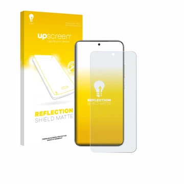 Vorderseite einer Produktverpackung mit dem Markenlogo upscreen. Daneben ist das Gerät Honor X70 mit dem zugehörigen Displaysc