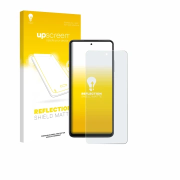 Vorderseite einer Produktverpackung mit dem Markenlogo upscreen. Daneben ist das Gerät Oppo K13x mit dem zugehörigen Displaysc