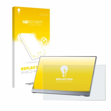 Vorderseite einer Produktverpackung mit dem Markenlogo upscreen. Daneben ist das Gerät Arzopa Z3FC 16.1