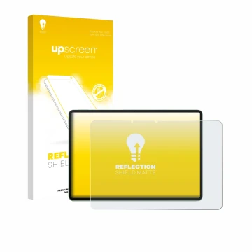 Vorderseite einer Produktverpackung mit dem Markenlogo upscreen. Daneben ist das Gerät Huawei MatePad 11.5