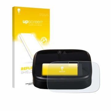 Vorderseite einer Produktverpackung mit dem Markenlogo upscreen. Daneben ist das Gerät Philips Airfryer 1000 Series mit dem zu