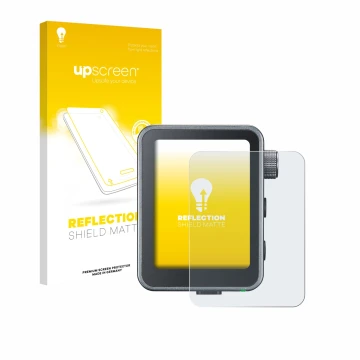 Vorderseite einer Produktverpackung mit dem Markenlogo upscreen. Daneben ist das Gerät Godox X3 Pro mit dem zugehörigen Displa