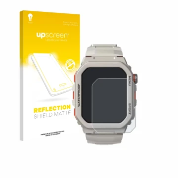 Vorderseite einer Produktverpackung mit dem Markenlogo upscreen. Daneben ist das Gerät Rogbid Tank G2 mit dem zugehörigen Disp