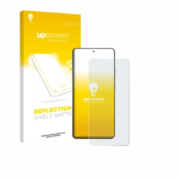 Vorderseite einer Produktverpackung mit dem Markenlogo upscreen. Daneben ist das Gerät Motorola Signature 165 mit dem zugehöri