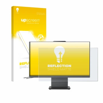 Vorderseite einer Produktverpackung mit dem Markenlogo upscreen. Daneben ist das Gerät Lenovo ThinkCentre Neo 55a Gen 6 24