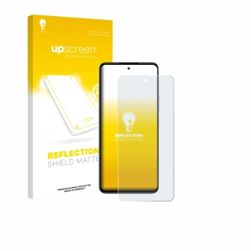 Vorderseite einer Produktverpackung mit dem Markenlogo upscreen. Daneben ist das Gerät realme P4x 5G mit dem zugehörigen Displ