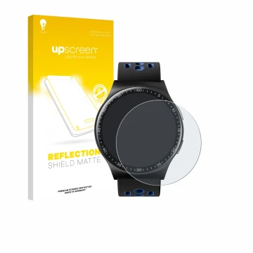 Vorderseite einer Produktverpackung mit dem Markenlogo upscreen. Daneben ist das Gerät Reebok Pulse Smartwatch mit dem zugehör