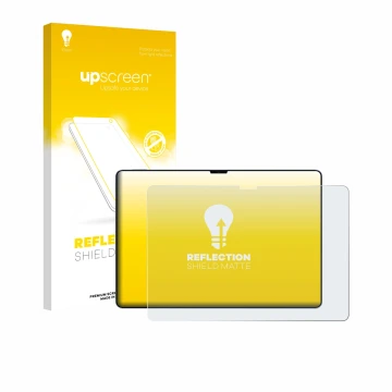 Vorderseite einer Produktverpackung mit dem Markenlogo upscreen. Daneben ist das Gerät Xiaomi Pad 7 Ultra mit dem zugehörigen 