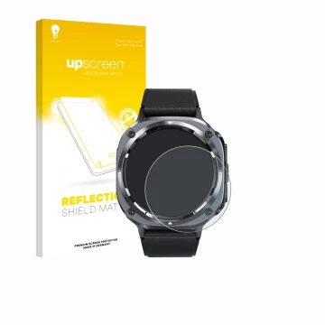 Vorderseite einer Produktverpackung mit dem Markenlogo upscreen. Daneben ist das Gerät TIMU S90+ 1.48