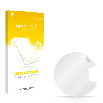 Vorderseite einer Produktverpackung mit dem Markenlogo upscreen. Daneben ist der zugehörige Displayschutz.