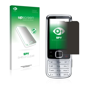 Vorderseite einer Produktverpackung mit dem Markenlogo upscreen. Daneben ist das Gerät Nokia 6700 classic mit dem zugehörigen 