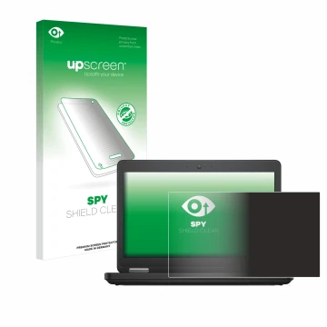 Vorderseite einer Produktverpackung mit dem Markenlogo upscreen. Daneben ist das Gerät Dell Latitude 15 E5540 Non-Touch mit de