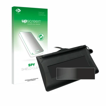Vorderseite einer Produktverpackung mit dem Markenlogo upscreen. Daneben ist das Gerät Topaz T-LBK460-HSB-R mit dem zugehörige