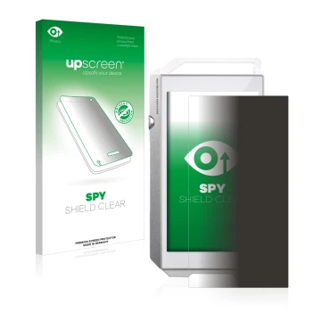 Vorderseite einer Produktverpackung mit dem Markenlogo upscreen. Daneben ist das Gerät Pioneer XDP-100R mit dem zugehörigen Di