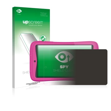 Vorderseite einer Produktverpackung mit dem Markenlogo upscreen. Daneben ist das Gerät Kurio Connect 7