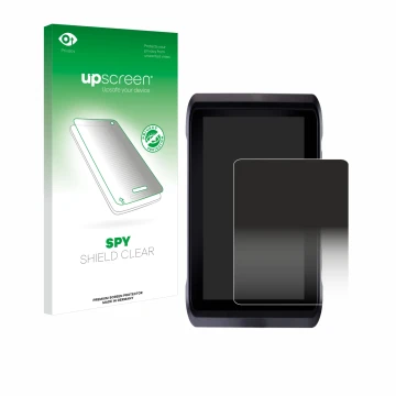 Vorderseite einer Produktverpackung mit dem Markenlogo upscreen. Daneben ist das Gerät Atomos Shogun 7 mit dem zugehörigen Dis