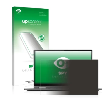 Vorderseite einer Produktverpackung mit dem Markenlogo upscreen. Daneben ist das Gerät Lenovo Yoga C740 14