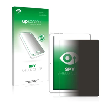 Vorderseite einer Produktverpackung mit dem Markenlogo upscreen. Daneben ist das Gerät Toscido X108 10