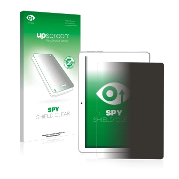 Vorderseite einer Produktverpackung mit dem Markenlogo upscreen. Daneben ist das Gerät Toscido X104 10