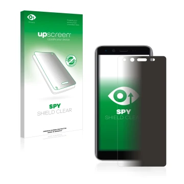 Vorderseite einer Produktverpackung mit dem Markenlogo upscreen. Daneben ist das Gerät Emporia Smart 3 mini mit dem zugehörige