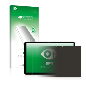 Vorderseite einer Produktverpackung mit dem Markenlogo upscreen. Daneben ist das Gerät Samsung Galaxy Tab S7 LTE 2020 mit dem 