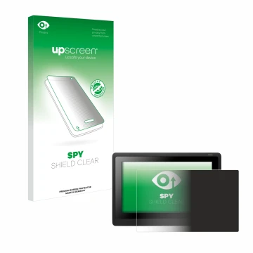 Vorderseite einer Produktverpackung mit dem Markenlogo upscreen. Daneben ist das Gerät Wacom Cintiq 16 mit dem zugehörigen Dis