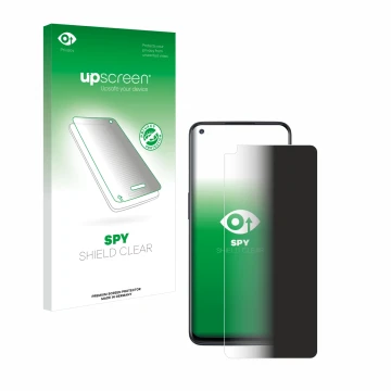 Vorderseite einer Produktverpackung mit dem Markenlogo upscreen. Daneben ist das Gerät OnePlus Nord N10 5G mit dem zugehörigen