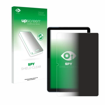 Vorderseite einer Produktverpackung mit dem Markenlogo upscreen. Daneben ist das Gerät Lenovo IdeaPad Duet Chromebook 10.1