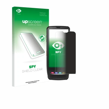 Vorderseite einer Produktverpackung mit dem Markenlogo upscreen. Daneben ist das Gerät Casio IT-G650 mit dem zugehörigen Displ