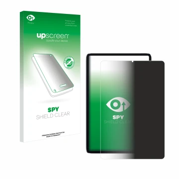 Vorderseite einer Produktverpackung mit dem Markenlogo upscreen. Daneben ist das Gerät Xiaomi Mi Pad 5 mit dem zugehörigen Dis