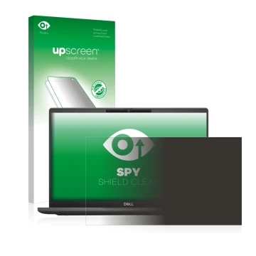 Vorderseite einer Produktverpackung mit dem Markenlogo upscreen. Daneben ist das Gerät Dell Latitude 7320 Non-Touch mit dem zu