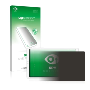 Vorderseite einer Produktverpackung mit dem Markenlogo upscreen. Daneben ist das Gerät Samsung Galaxy Tab A7 Lite LTE 2021 (im