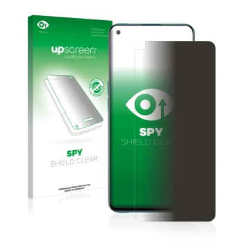 Vorderseite einer Produktverpackung mit dem Markenlogo upscreen. Daneben ist das Gerät OnePlus Nord CE 5G mit dem zugehörigen 