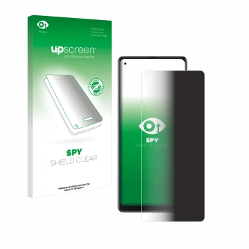 Vorderseite einer Produktverpackung mit dem Markenlogo upscreen. Daneben ist das Gerät Cubot Max 3 mit dem zugehörigen Display