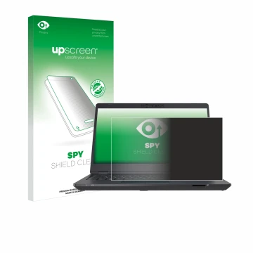 Vorderseite einer Produktverpackung mit dem Markenlogo upscreen. Daneben ist das Gerät Fujitsu Lifebook U7311 mit dem zugehöri