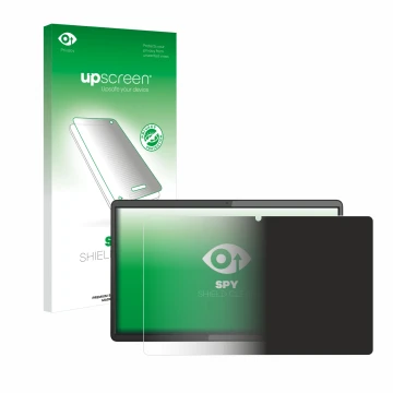 Vorderseite einer Produktverpackung mit dem Markenlogo upscreen. Daneben ist das Gerät Lenovo IdeaPad Duet 5 Chromebook (13