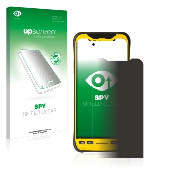 Vorderseite einer Produktverpackung mit dem Markenlogo upscreen. Daneben ist das Gerät Trimble TDC600 mit dem zugehörigen Disp