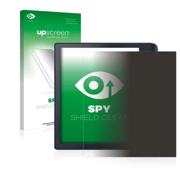 Vorderseite einer Produktverpackung mit dem Markenlogo upscreen. Daneben ist das Gerät Kobo Sage mit dem zugehörigen Displaysc