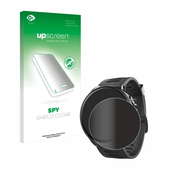 Vorderseite einer Produktverpackung mit dem Markenlogo upscreen. Daneben ist das Gerät Kiprun 500 mit dem zugehörigen Displays
