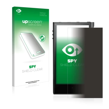 Vorderseite einer Produktverpackung mit dem Markenlogo upscreen. Daneben ist das Gerät Astell&Kern Kann Max mit dem zugehörige