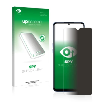 Vorderseite einer Produktverpackung mit dem Markenlogo upscreen. Daneben ist das Gerät realme Narzo 50 5G mit dem zugehörigen 