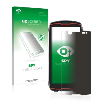 Vorderseite einer Produktverpackung mit dem Markenlogo upscreen. Daneben ist das Gerät Cubot King Kong Mini 2 Pro mit dem zuge